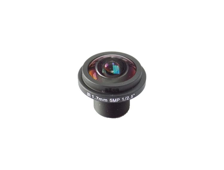 

5Megapixel 1.7mm Fisheye Lens For HD CCTV IP Camera M12 Mount 1/2.5" F2.0 Compatible Wide Angle Panoramic CCTV Lens