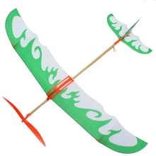 DIY Kids Early Education font b Toy b font Rubber Band Powered Glider Plane Assemble Aircraft