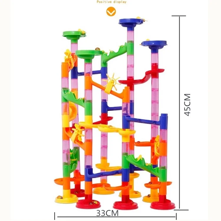Мраморная гоночная беговая дорожка, игрушки, 105 шт, туннель Diy лабиринт, Шариковая дорожка, воронка, горка, игрушки для детского творчества, строительные игрушки, детские подарки