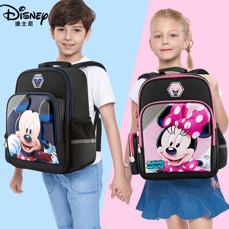 Disney мультфильм студенческие сумки Микки Водонепроницаемый Школьный Рюкзак Для учебников дети мальчик девочка модернизированный светоотражающий большой емкости мешок подарок