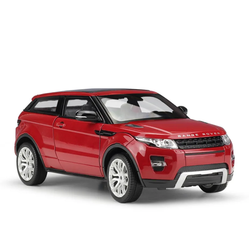 1:24 Welly Range Rover Evoque белый/зеленый/синий/красный/черный/серый литая модель автомобиля - Цвет: red