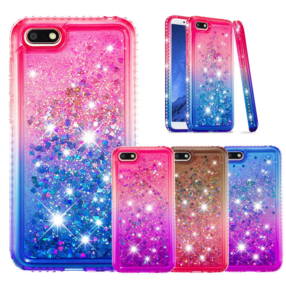 Diamond Glitter Case For Huawei P20 Lite Gradient Bling Sparkle Liquid Quicksand Soft Silicone Case for Huawei P20 Lite Cover (26)