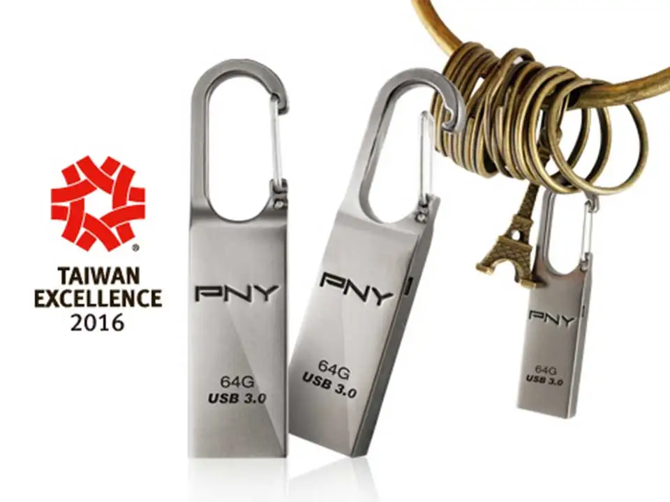 PNY флешка USB Flash Drive 16 ГБ USB 3.0 Петли Turbo Pen Drives водонепроницаемый Металлический Замок Ключ Флешки Памяти Диск Модные подарки U stick