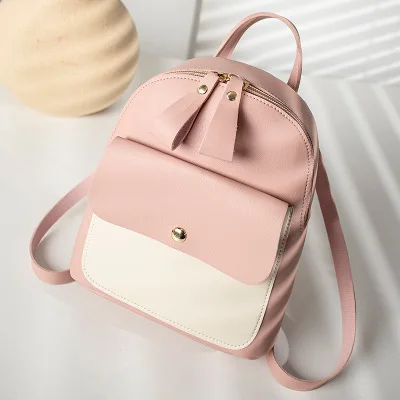 Детский рюкзак, женские маленькие сумки через плечо, женский рюкзак,, простая модная многофункциональная мини-сумка для маленьких девочек - Цвет: pink