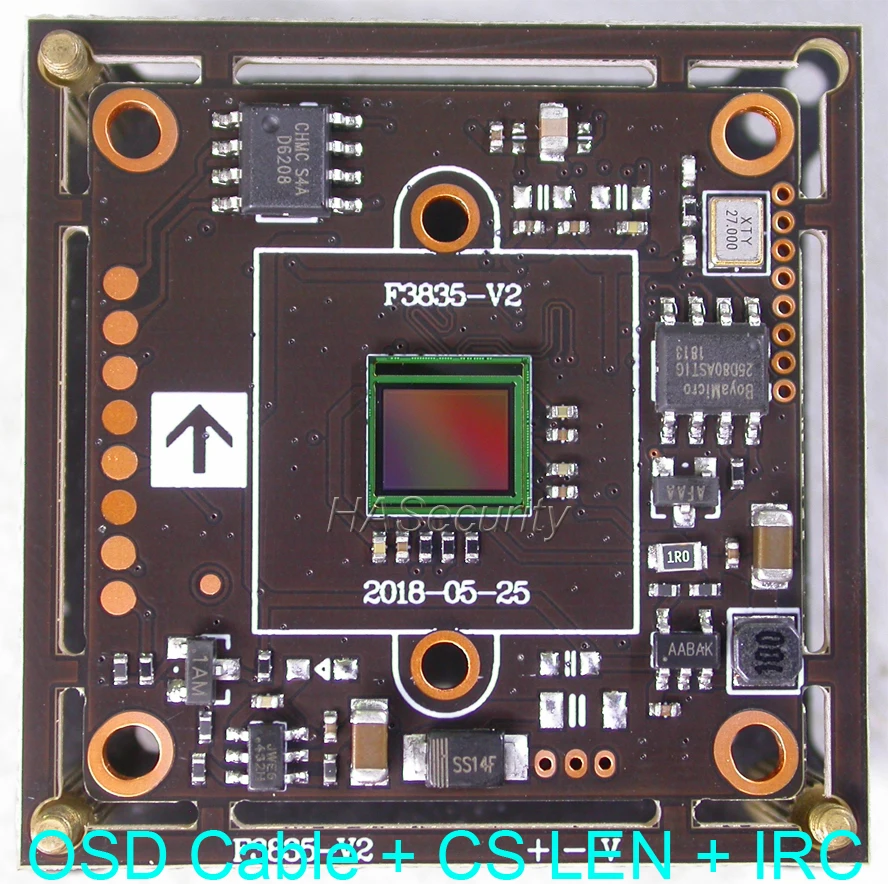 

AHD 5MP , 4MP 1/2.8 STARVIS IMX335 CMOS image sensor + FH8538 CCTV camera module PCB board +OSD cable +CS LENs +IRC (UTC)