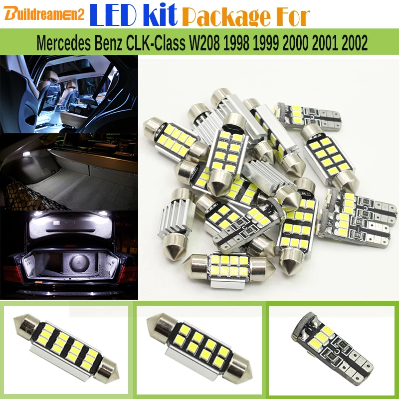Buildreamen2 для Mercedes Benz CLK-Class W208 1998-2002 автомобильный 2835 Светодиодный светильник Canbus