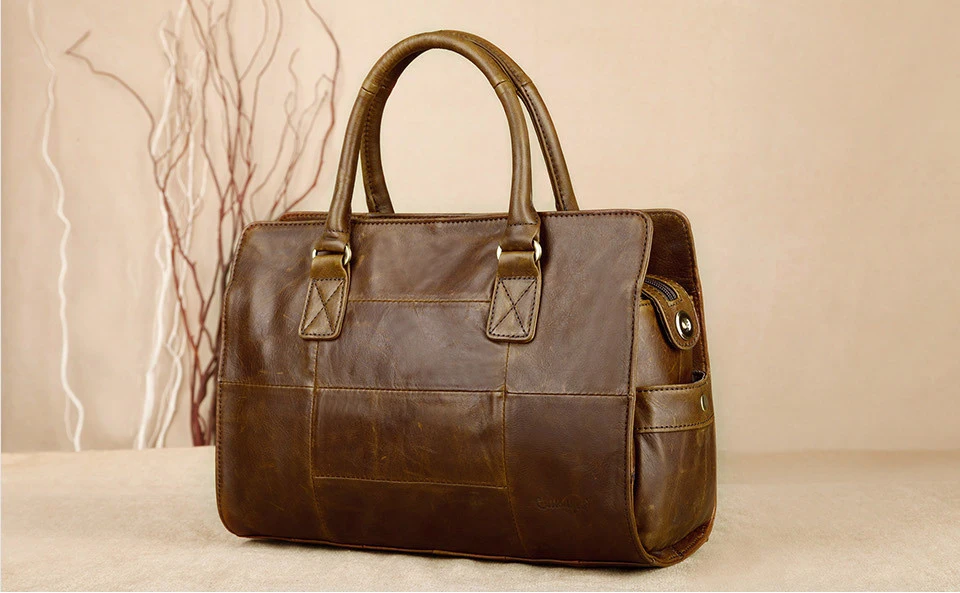 Cobbler Legend ручная сумка из натуральной кожи женские сумки Женская Коричневая Сумка-тоут из воловьей кожи портфель женские сумки-мессенджеры
