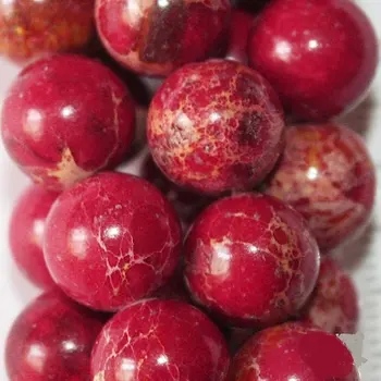 

Sea Sediment Imperial Jasper Beads - Round 10 mm Gemstone Beads - Full Strand 15 1/2", 38 beads, item 11