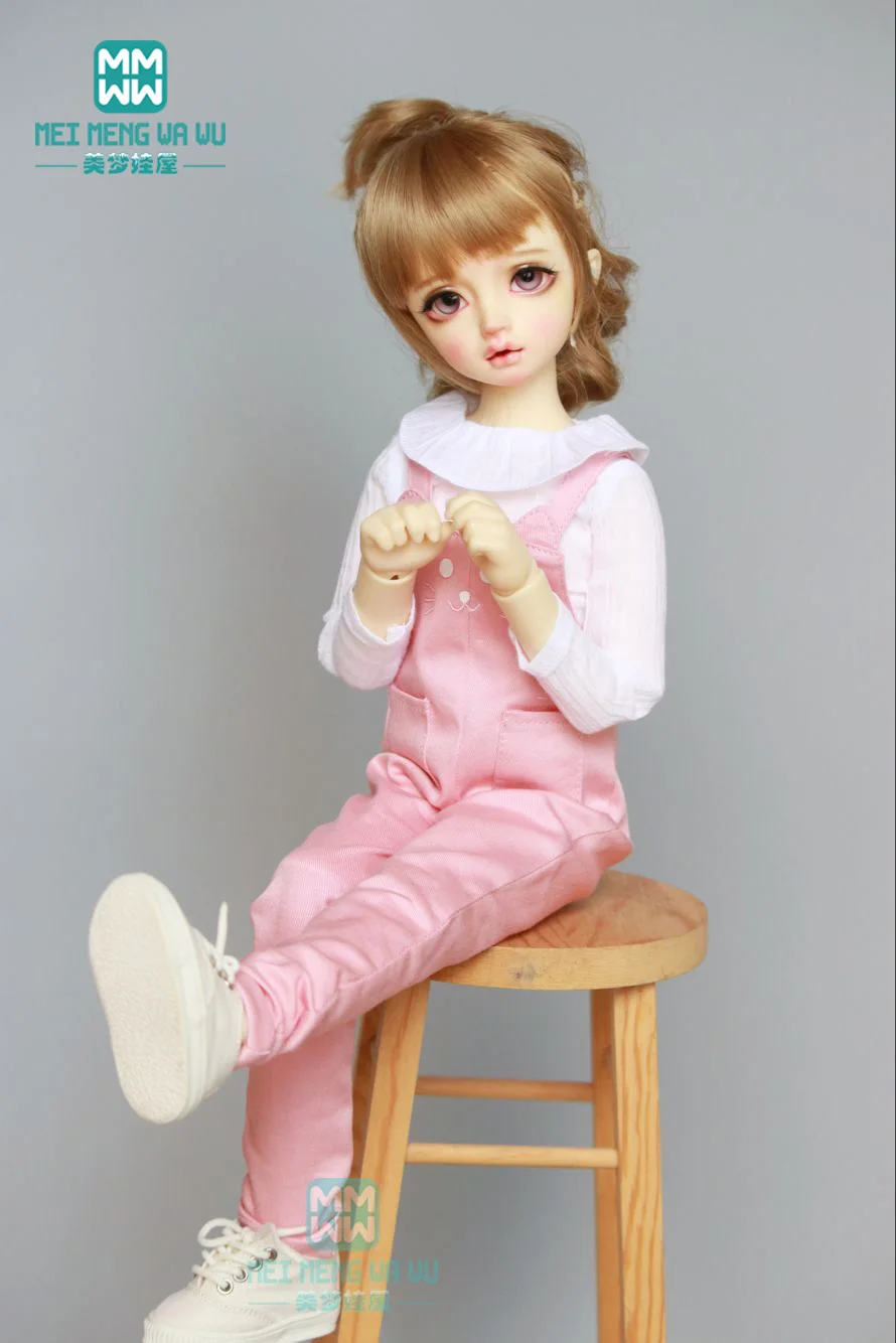 Одежда для кукол bjd аксессуары для 43 см 1/4 BJD MSD кукла модная футболка и джинсовый комбинезон