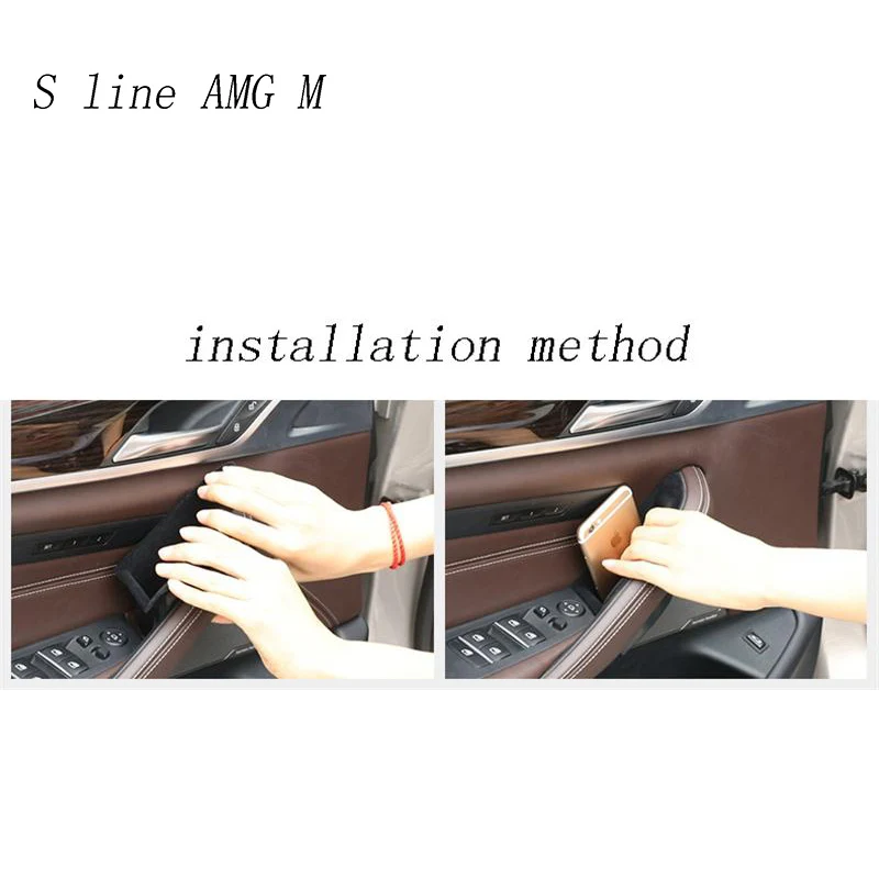 Car styling For BMW 5 series G30 G38 2018 Plastic Car Door Storage Box Phone Tray cover Interior Auto Accessories Car styling For BMW 5 series G30 G38 2018 Plastic Car Door Storage Box Phone Tray cover Interior Auto Accessories