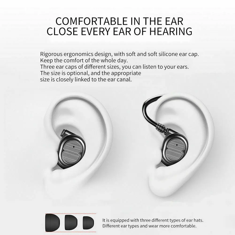 Touch Mini True беспроводные Bluetooth наушники пара наушников Спорт бас стерео гарнитура с микрофоном зарядная коробка ушной крючок