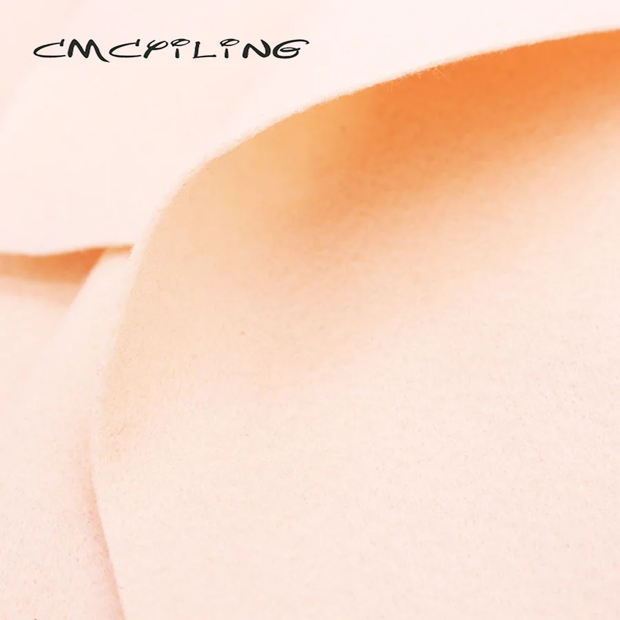 High Density Skin Color Soft Felt Fabric Sheet 45CM*110CM For Needlework DIY Sewing Dolls Crafts Toys Non-Woven Polyester Cloth