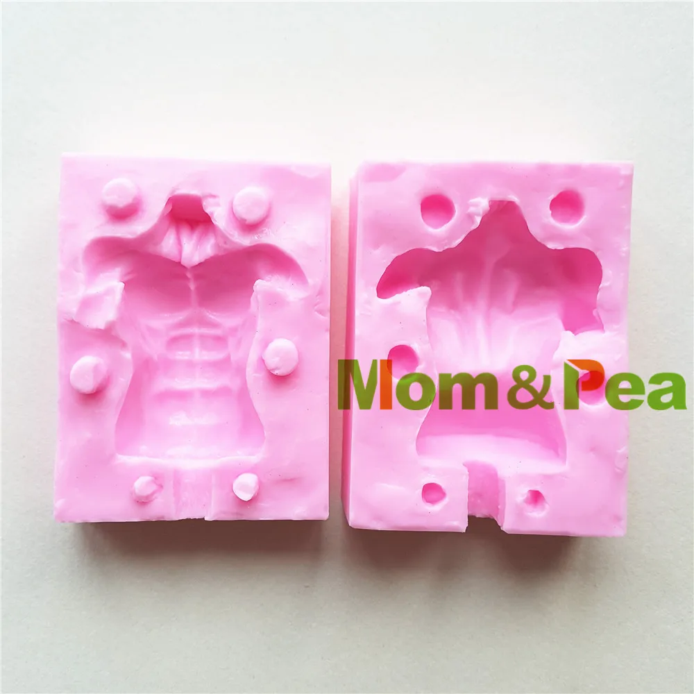 Силиконовая форма Mom & Pea MPA1661 в форме мускулов для мужчин 3D формы украшения торта