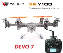 (In stock) Original Walkera QR Y100 with DEVO 7 transmitter 5.8Ghz 6-Axis FPV Drone with Camera Support IOS/Android System