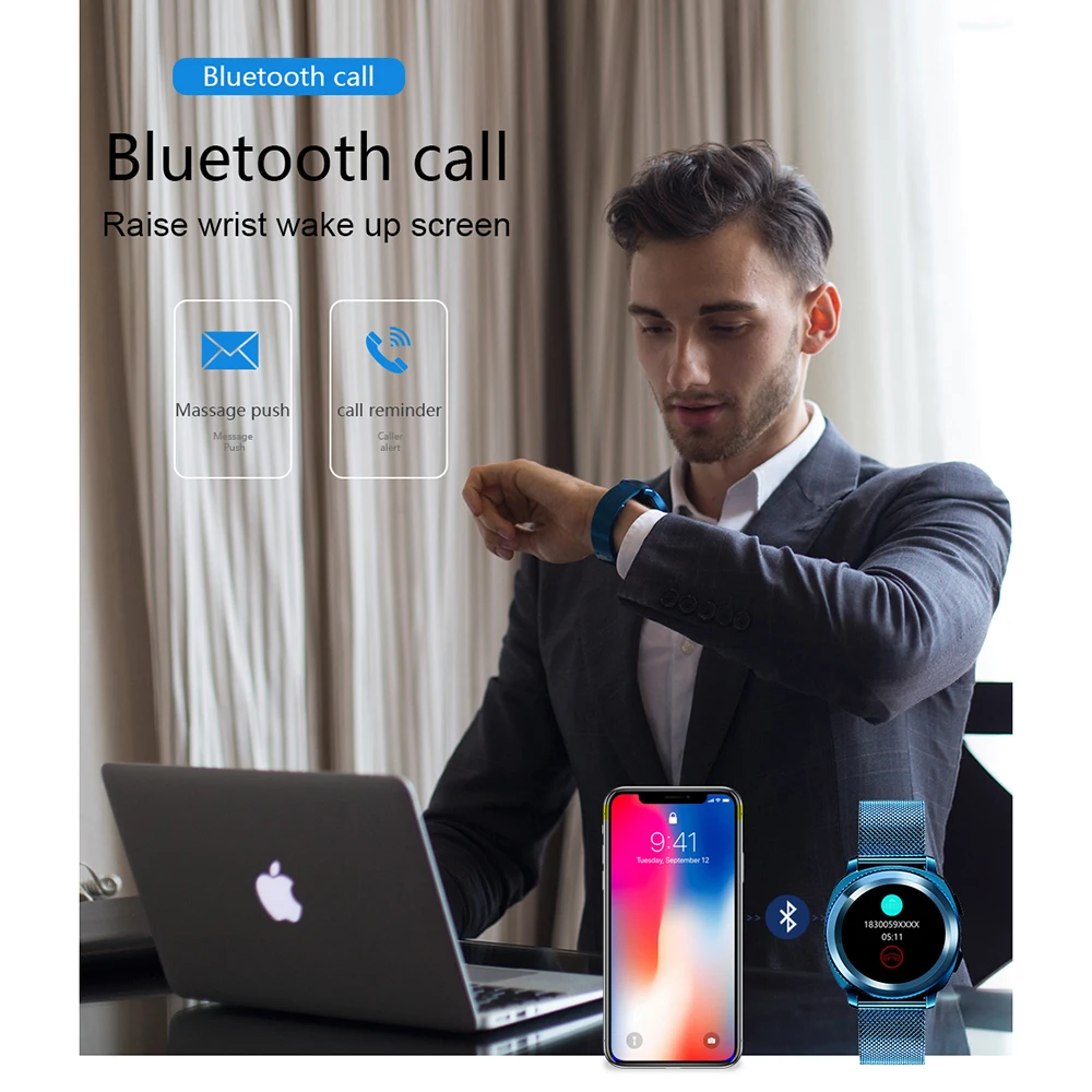 Men's Bluetooth Smart Watch Waterproof Multi Sport Mode Smartwatch Stopwatch SMS Call Reminder Sleep Monitor Alarm Clock