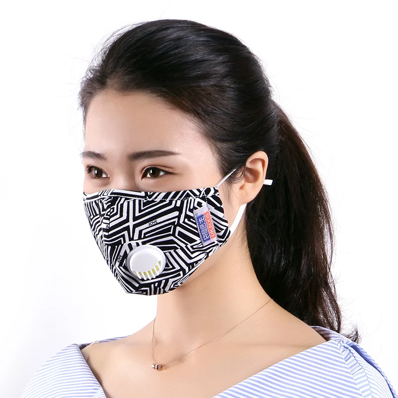 1 шт./boxAnti загрязнения маска респиратор стирать многоразовые маски хлопка унисекс рот заглушить для аллергия/астма/ путешествия/Велоспорт