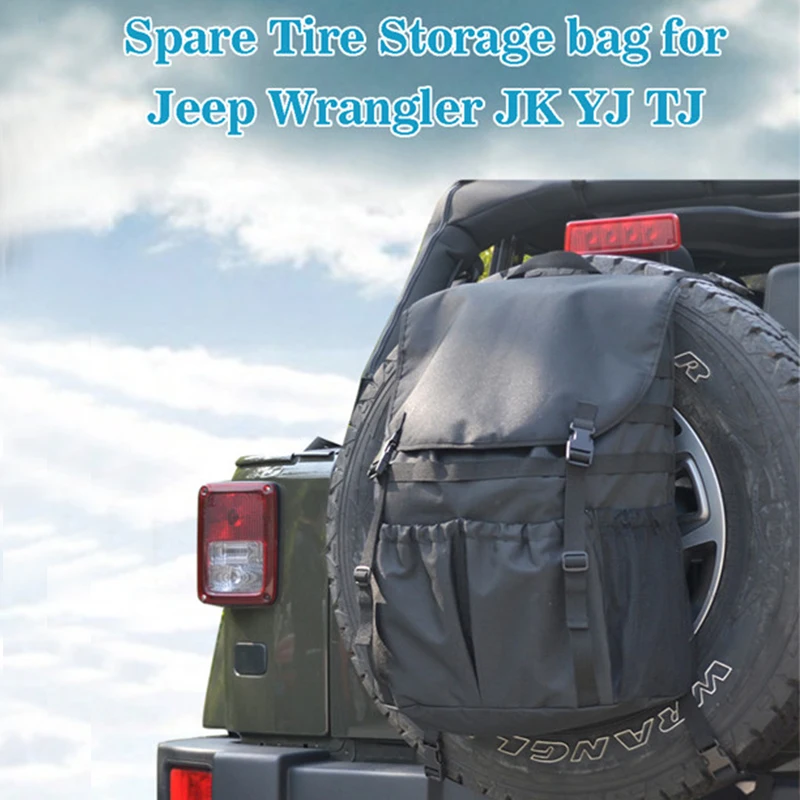 Reserverad Tragbare Aufbewahrungs Hanging Rucksack Tasche für Jeep Wrangler JK 
