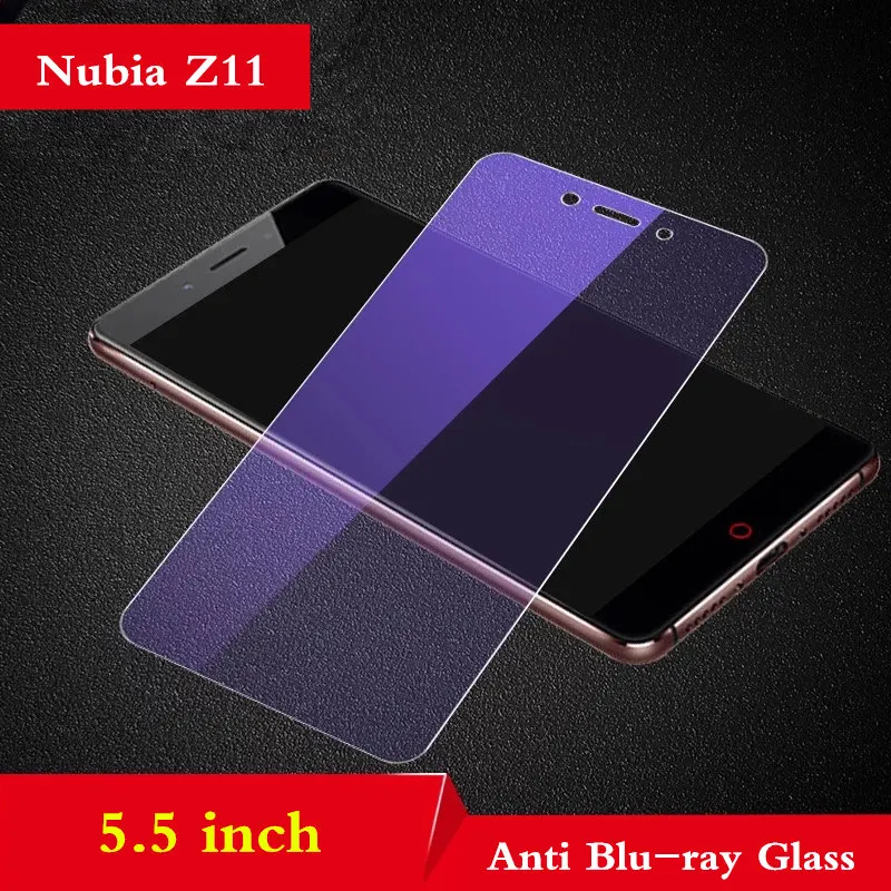 Закаленное стекло для zte Nubia Z17 Mini Z11 Mini s 9H Защитное стекло для zte Nubia Z11 max Z17 mini стеклянная пленка - Цвет: Z11  Anti Bluray