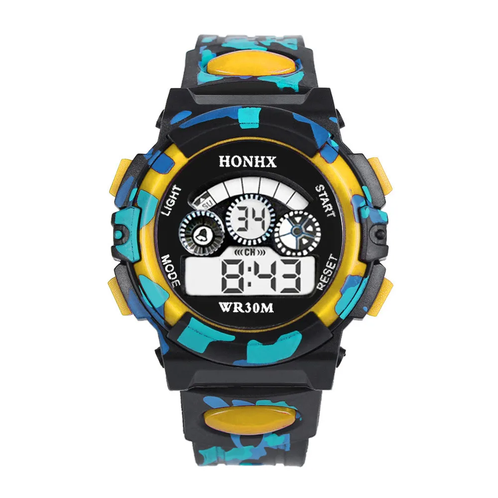 Outdoor Multifunction Chidren Digital Watches Boys Girls Child Rubber Sports Electronic Wrist Watch Kids LED Date Clock Reloj