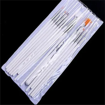 

Meicailin Brand 15pcs Acrylic Nail Art UV Gel Penselen French Brush Tools Nail Cleaning Brush