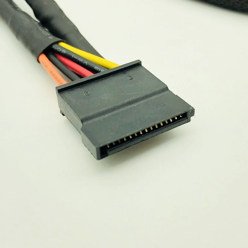 Высококачественные модульные кабели питания с черным рукавом 5Pin на 3 * SATA адаптер