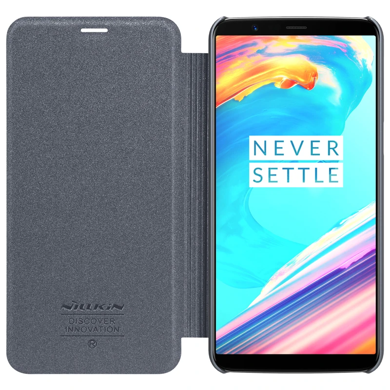 Чехол Oneplus 6 для One plus 5T 5 NILLKIN супертонкий кожаный чехол книжка с блестками