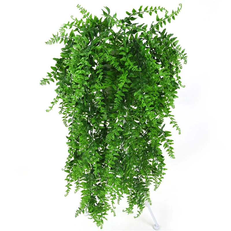 

85cm 5 Forks Artificial Plastic Persian Fern Tree Leaves Plastic Green Simulation Plant Fake Leaves Rattan Home Decoration