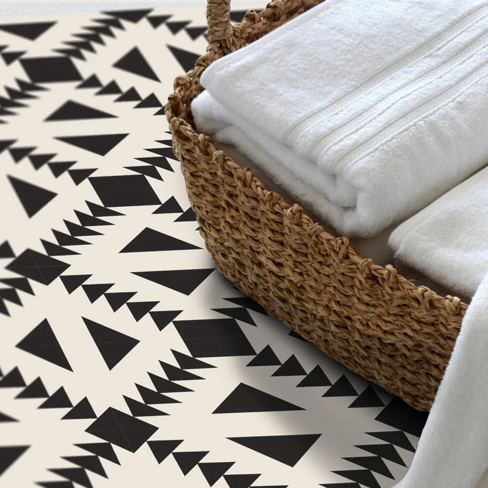 60X120CM Fashion Abstract Geometric Black White Self adhesive Wallpaper PVC Waterproof Floor Sticker Home Decor Bedroom Sticker 60X120CM Fashion Abstract Geometric Black White Self adhesive Wallpaper PVC Waterproof Floor Sticker Home Decor Bedroom Sticker