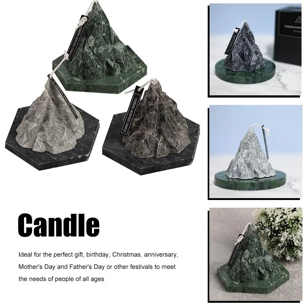 

Creative Candle Rockery Table Top Decoration Marble Scented Candle Business Gift Crafts Jewelry Home Aromatherapy Decoration