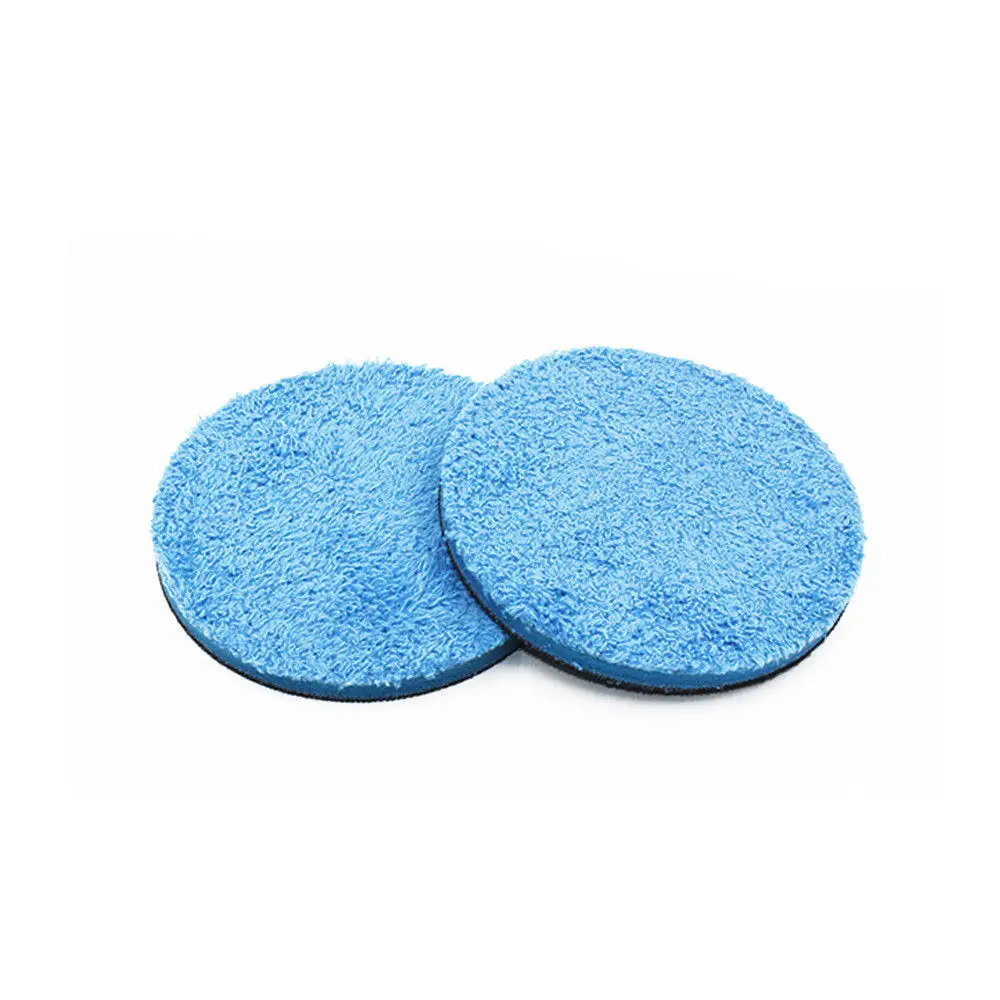 

2 Pcs/Lot 3" 4" 5" 6" 7" 8" Car Microfiber Buff Wax Polishing Disc Buffing Pad For Rotary Dual Action DA Polishers