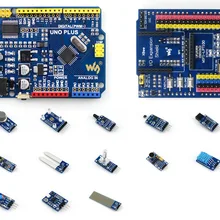 AVR доска UNO Plus бортовой MCU ATMEGA328P-AU совместим с UNO R3 доска комплект+ плата расширения входа/выхода+ Сенсор модули