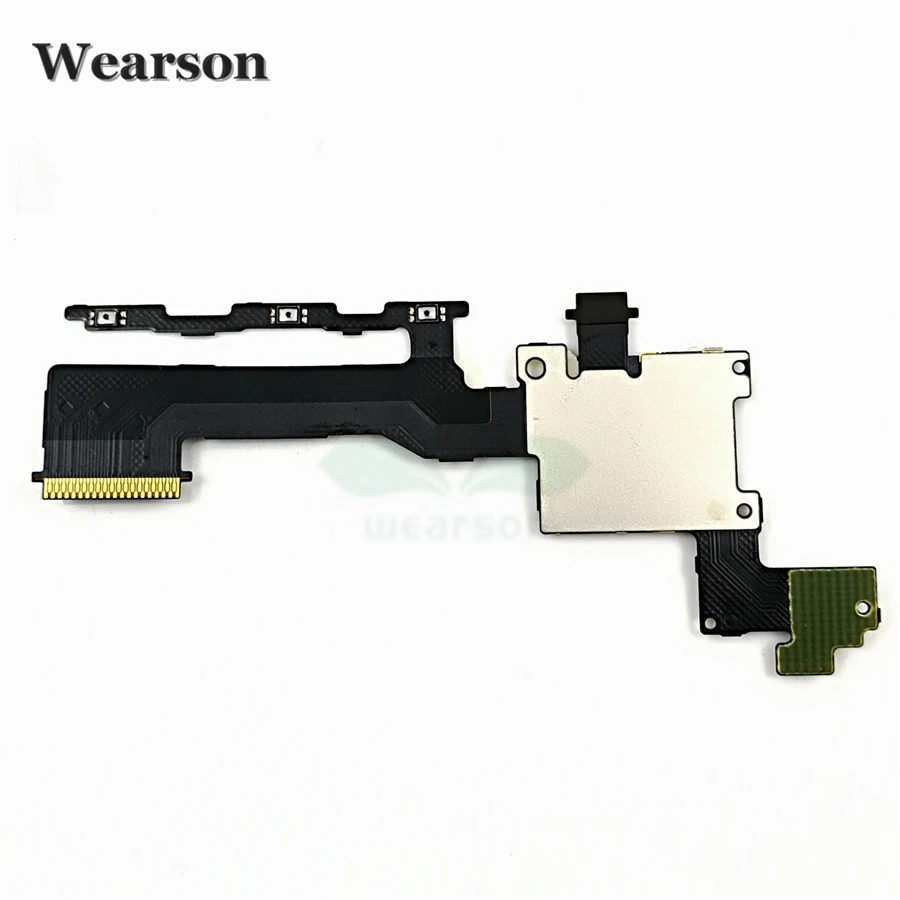 For HTC One M9 Power Volume Button Sensor and SD Memory Card Slot Tray Holder Flex Cable With Microphone Original Tested (2)