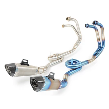 

Motorcycle Exhaust Pipe Muffler Pipe Modified Exhaust Muffler Middle Exhaust Pipe For Yamaha YZF R3 YZF-R3 YZFR3 2014 2015 2016