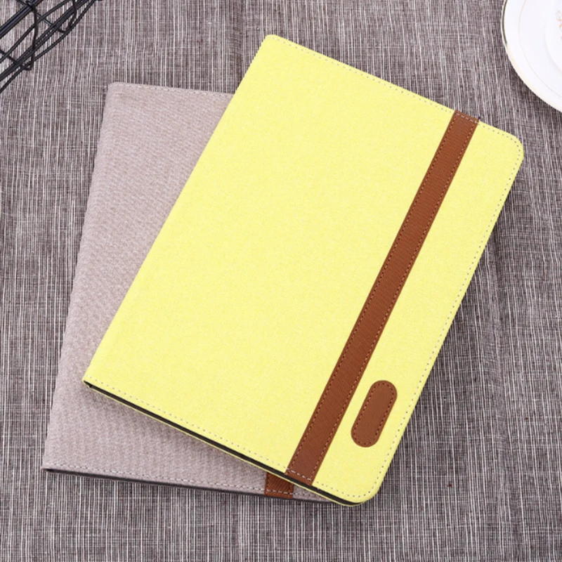 

For Apple Pad Pro 10.5 Inch Tablet Case Canvas Business PU Leather Auto Wake Up Smart Sleep Hand Belt Holder Stand Bags Covers