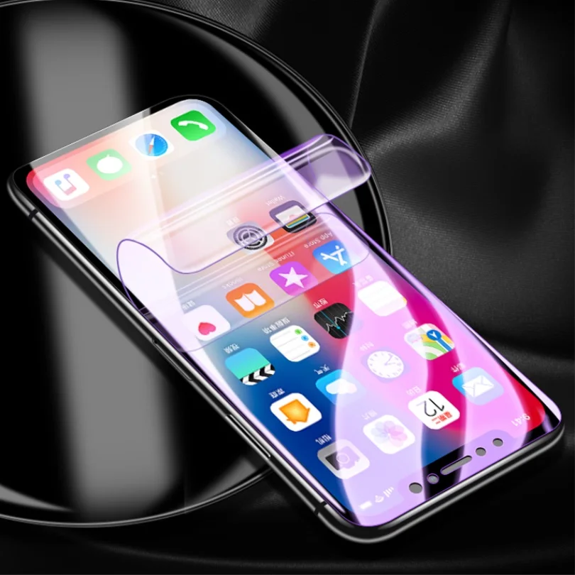 Protective Film For iPhone 6 6S 7 8 Plus XS Max XR 3D Soft Full Curved