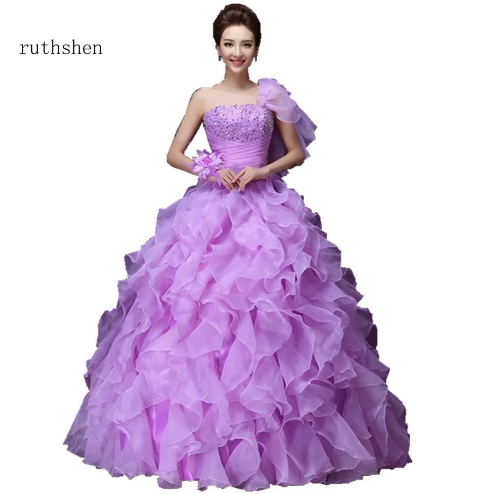 Ruthshen/роскошное Настоящее фото Vestidos Anos Quinceanera Платья 16 платьев Бальное платье с