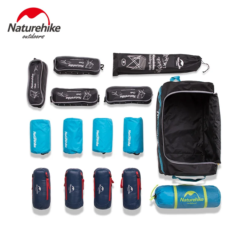 Naturehike чемодан 110L на колесиках, складная сумка для хранения, для путешествий, палатки, кемпинга, оборудование, большая Портативная сумка для мусора