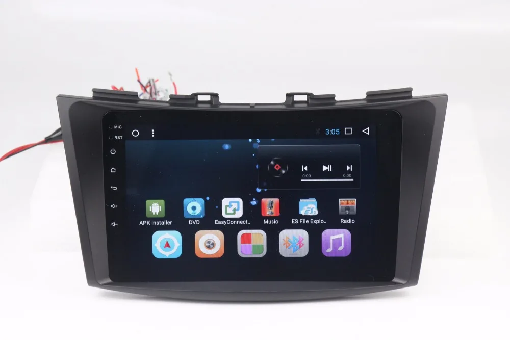 T3 Android 7,1 четырехъядерный автомобильный dvd-плеер для suzuki Swift 2011- с gps навигацией wifi BT мультимедиа 2+ 16G