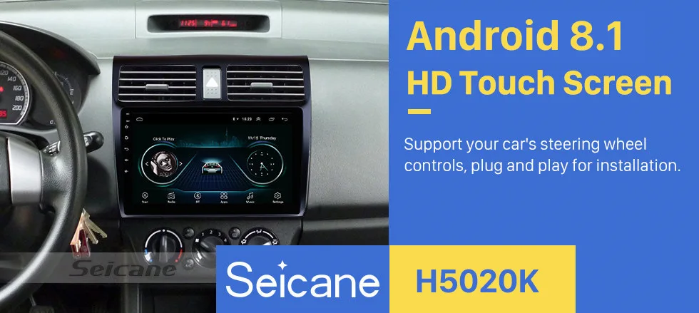 Seicane 10,1 дюймов для 2005-2010 Suzuki Swift Android 8,1 HD сенсорный экран gps навигация Радио Цифровое ТВ Зеркало Ссылка 3g Wifi SWC