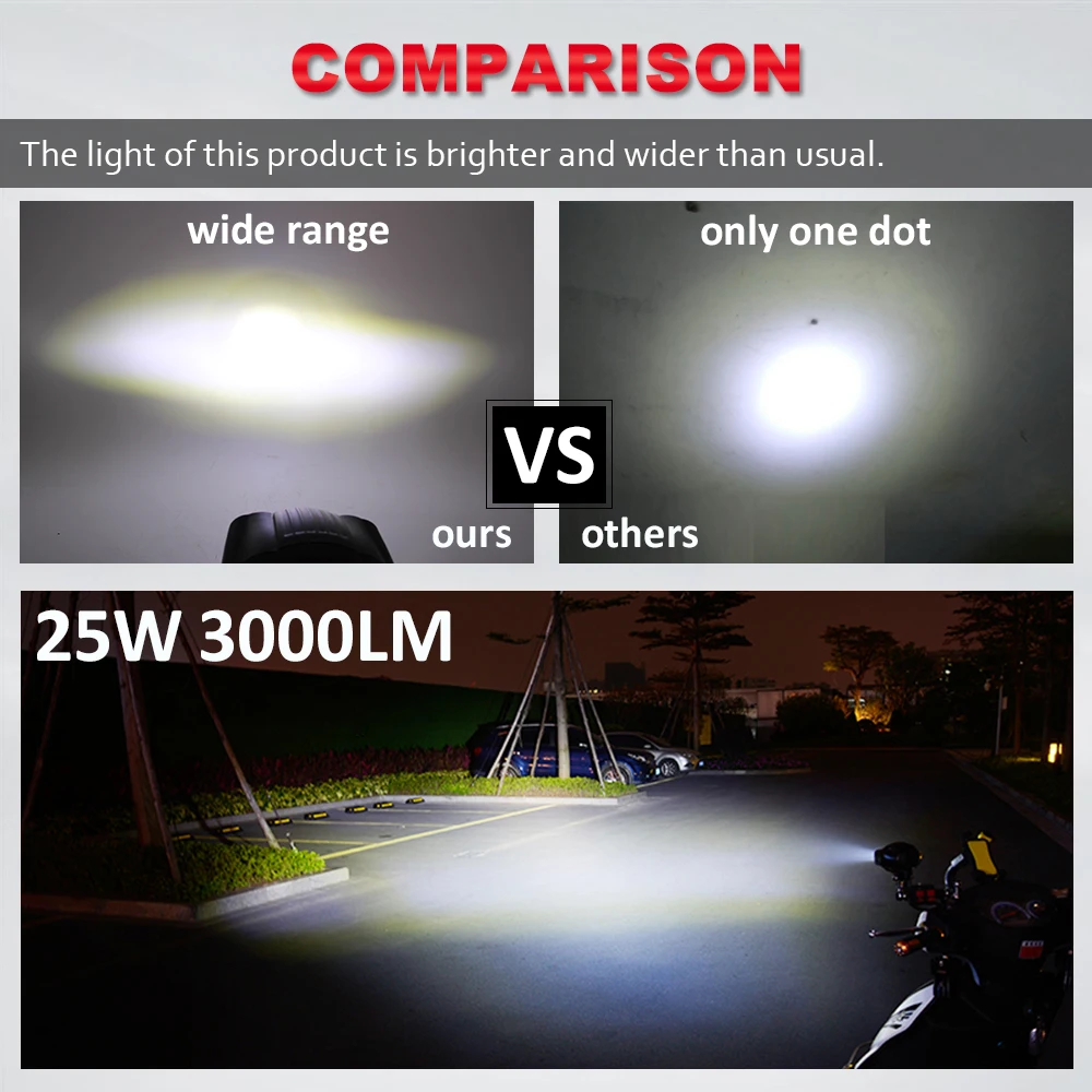Светодиодный рабочий светильник CO LIGHT 25 Вт 6500 лм 12 В синие дневные ходовые огни