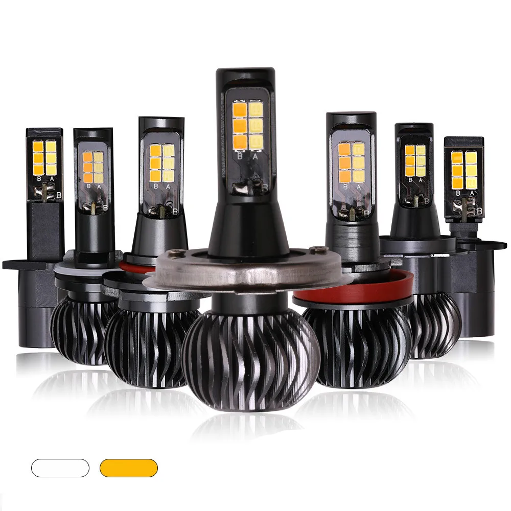 New Car LED Fog DRL Light font b Lamp b font Tail Bulbs H1 H3 H4