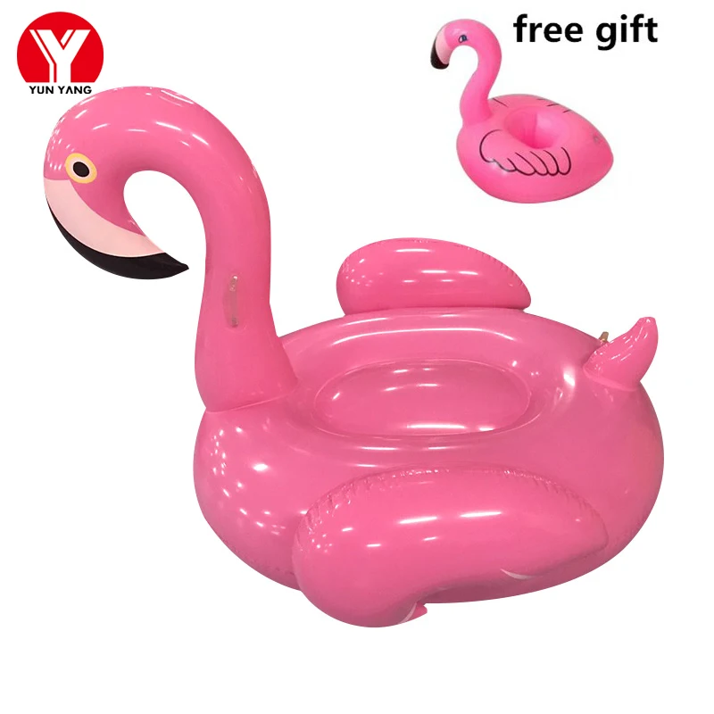 Inflatable Flamingo Pool Float 150cm Rose Red Flamingo Float Women Swimming Toys Inflatable Ring
