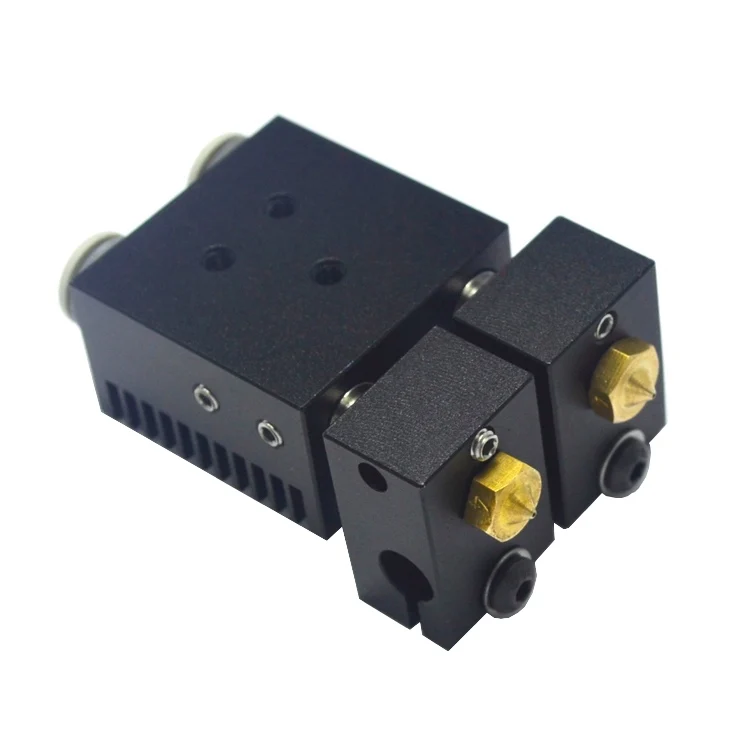 GIULY 3D Printer Parts E3D Chimera+ Double Color 2 In 2 Out Extruder with Seamless Fanduct