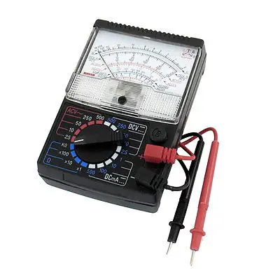 

Black AC DC Volt Amp DB Ohm Electrical Multimeter w Test Probe
