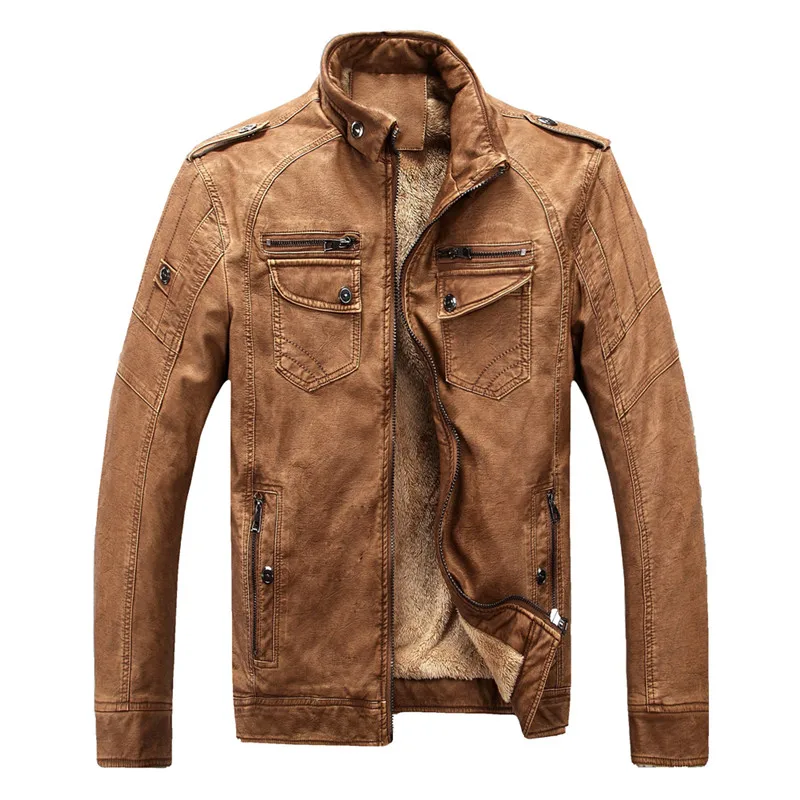 Covrlge, мужская кожаная куртка, мода, Мужская мотоциклетная куртка, зимняя мужская куртка, повседневное пальто, искусственная кожа, замша, MWP003