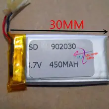 Размеры 902030 3,7 V 450 мА/ч, литий-ионный аккумулятор для планшета с защитой доска для MP3 MP4 можно крепить любые приспособления: PDA цифровых продуктов