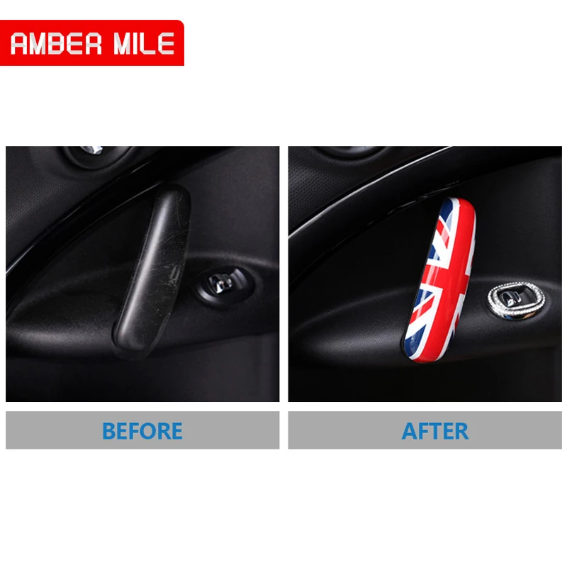 AMBERMILE 2 шт. ABS для Mini Cooper Countryman R60 аксессуары BMW накладки на ручки дверей салона