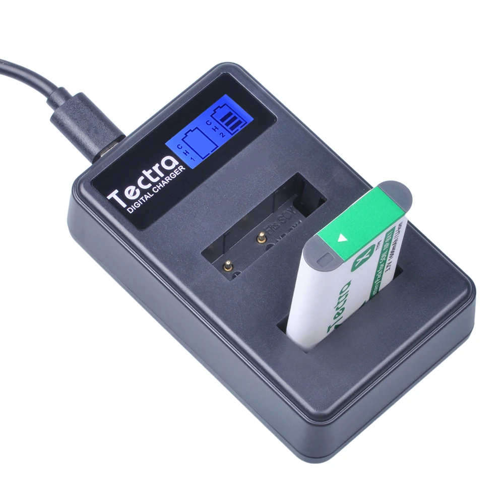 Tectra 2 шт. NP BX1 NPBX1 аккумулятор + ЖК USB двойное зарядное устройство для Sony DSC RX100 RX1 HDR AS15