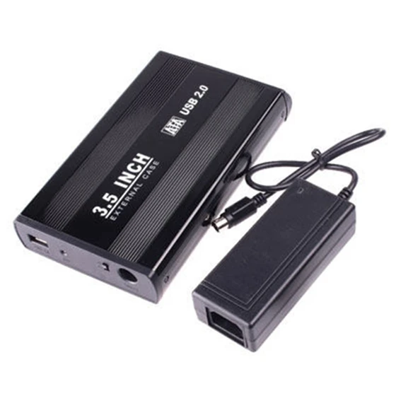3,5 дюйма 3,5 дюйма USB HDD SATA Корпус жесткого диска чехол для картриджа - Цвет: Black