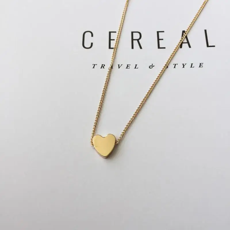 Корейская версия простое посеребренное короткое ожерелье Любовь женское ключичное ожерелье чокер колье классика ожерелье Colar